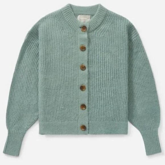 Everlane The Cropped Alpaca Cardigan  M - Picture 4 of 7